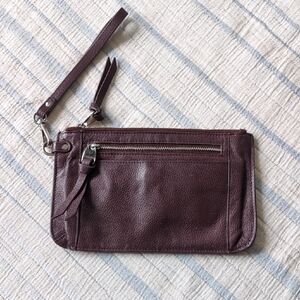 Danier Purple and Silver Clutch Elegant Design Compact Style